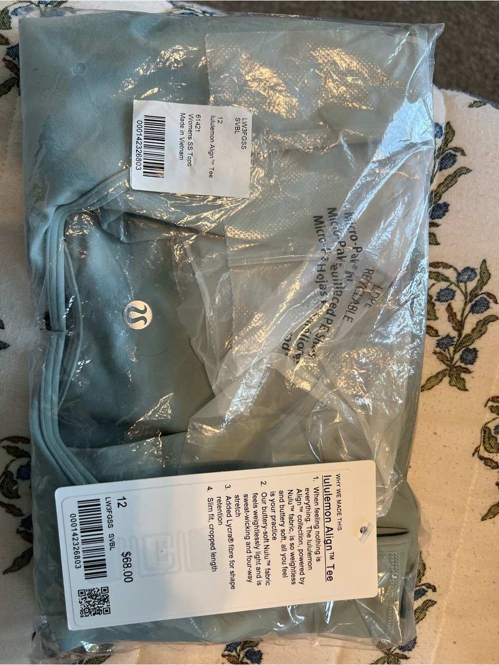 NWT lululemon Align™ Tee STILL IN BAG 12